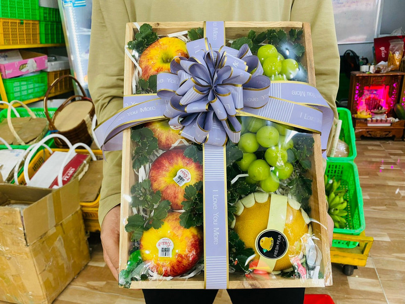 phụ kiện trang trí giỏ trái cây